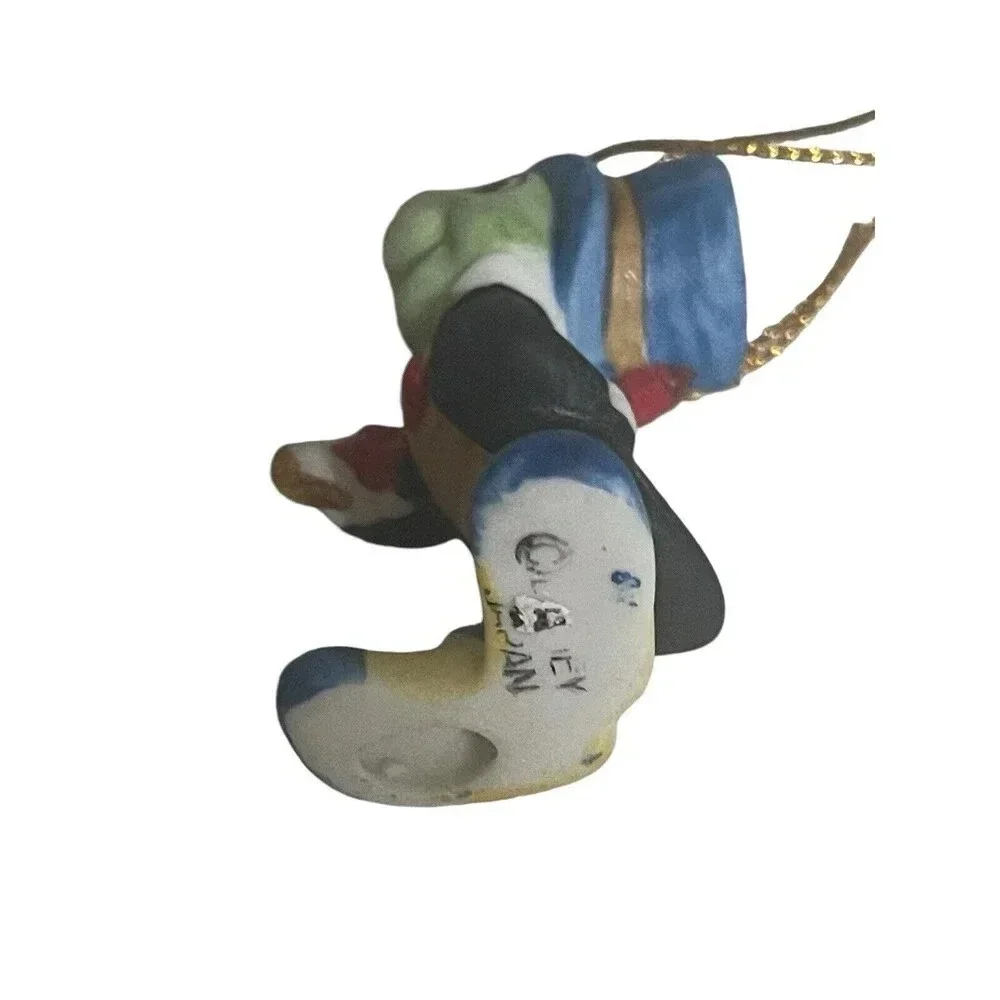 Vintage Disney Jimmy Cricket 2.5” Ceramic Figure Japan Ornament